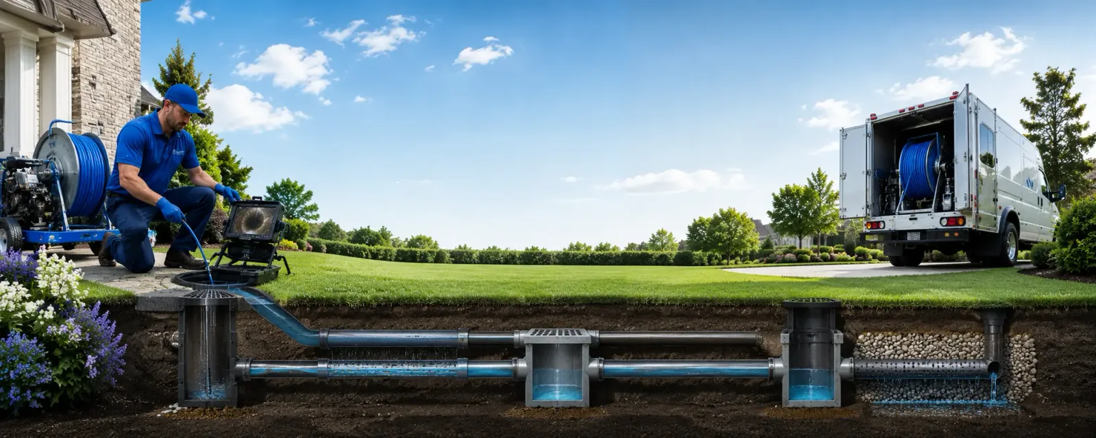 Outdoor drain cleaning information for Crapo, MD